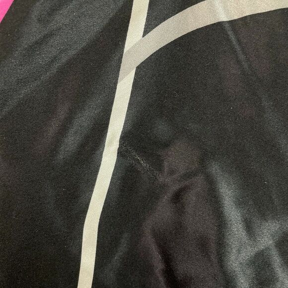 Gerard Darel Clover Floral Print Silk Shift Dress Black Silver Pink EU 42/ US 10 - Picture 9 of 9